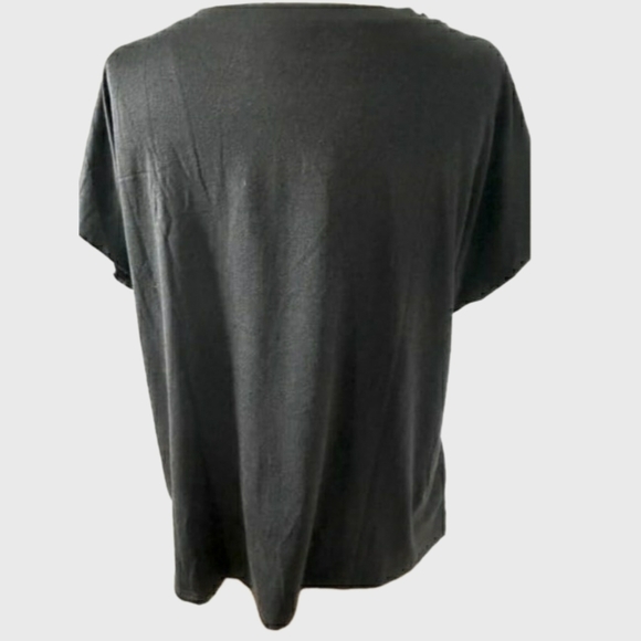 Black Casual Women's Top Size L - Picture 3 of 4